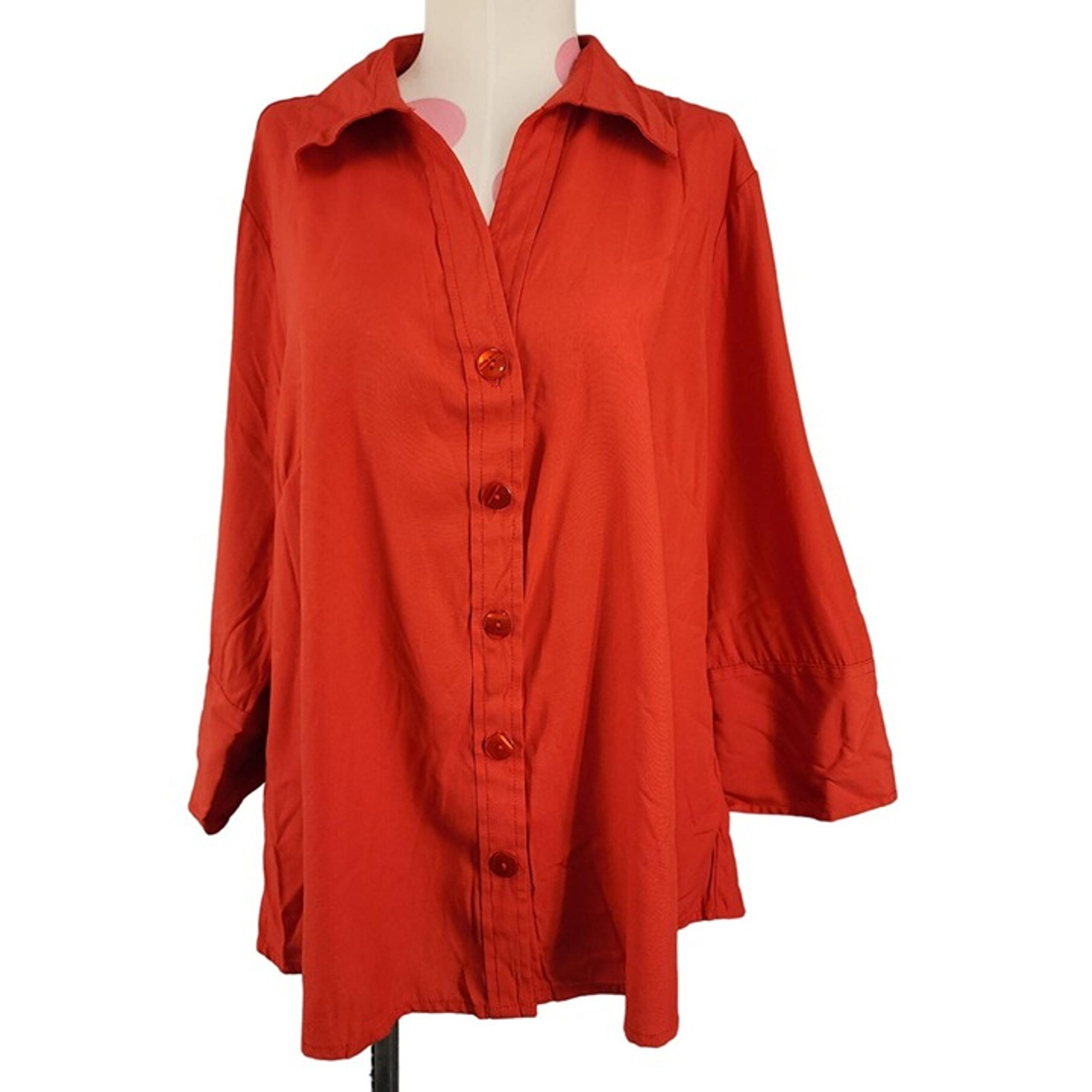 Women's Cato Woman NWOT Button Down Blouse 14/16 Dress Shirt Top 3/4 Sleeve