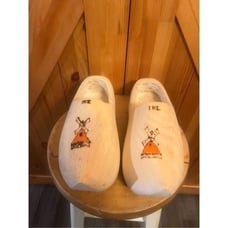 Dutch Wooden ClogsShoesGardeningPaintingArtSize US 8 dutch size 26