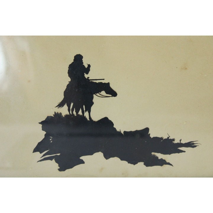 Joseph Cranston Jones Silhouette Original Man Horseback Rare 66734