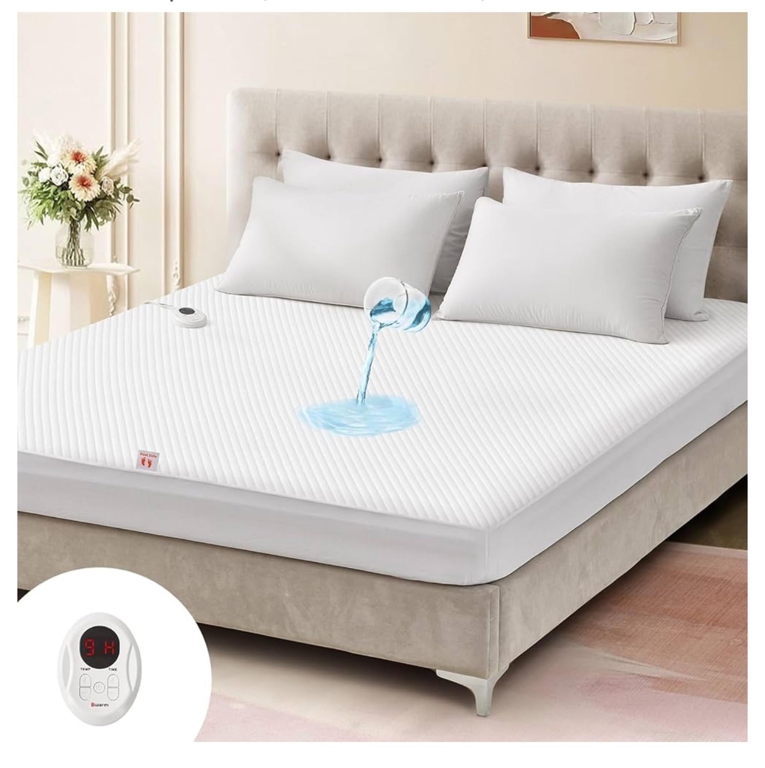 Bwarm Waterproof Heated Mattress Pad