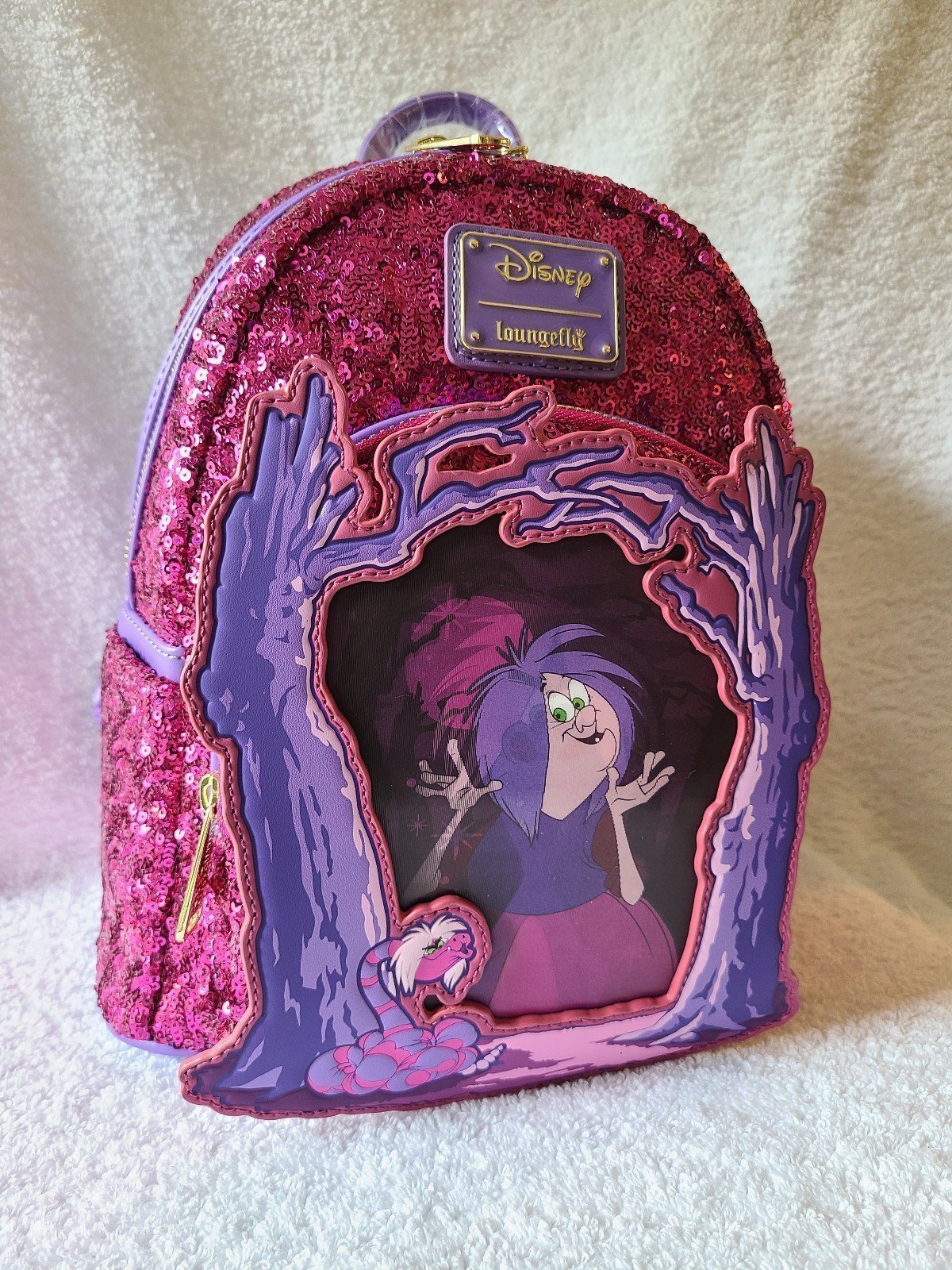 BNWT UK Exclusive Madam Mim Lenticular Loungefly Mini Backpack