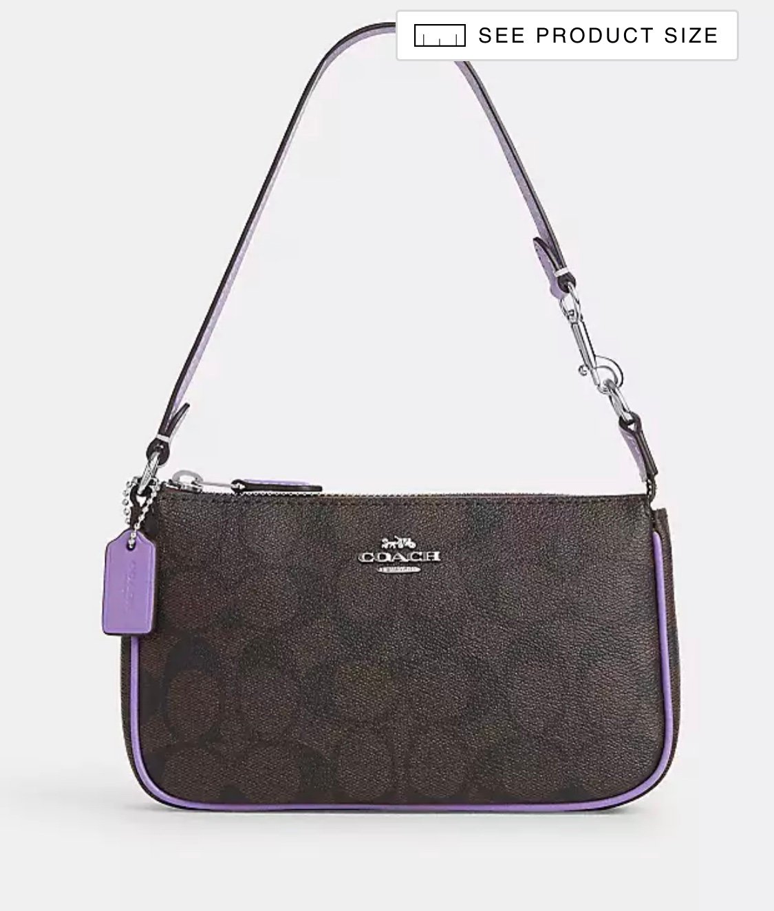 NWT Coach Nolita 19 In Signature Canvas SV/Brown/Iris C3308