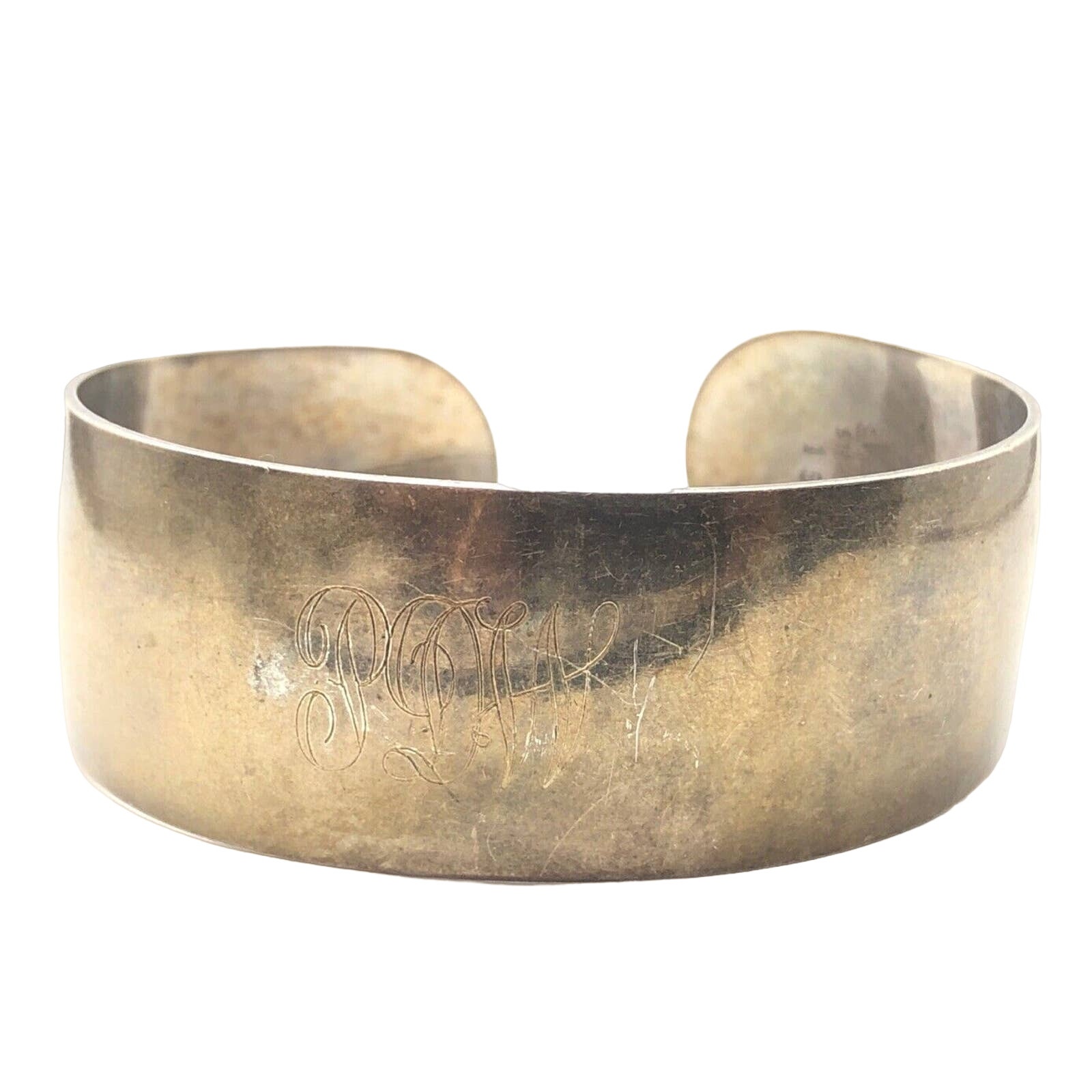 Vintage Sterling Silver Bracelet 925 Cuff S Kirk Son Signed 7” 38 Grams