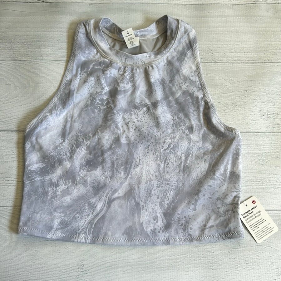 Lululemon Sunshine Ahead Swim Tank Sz 10 NWT COHG