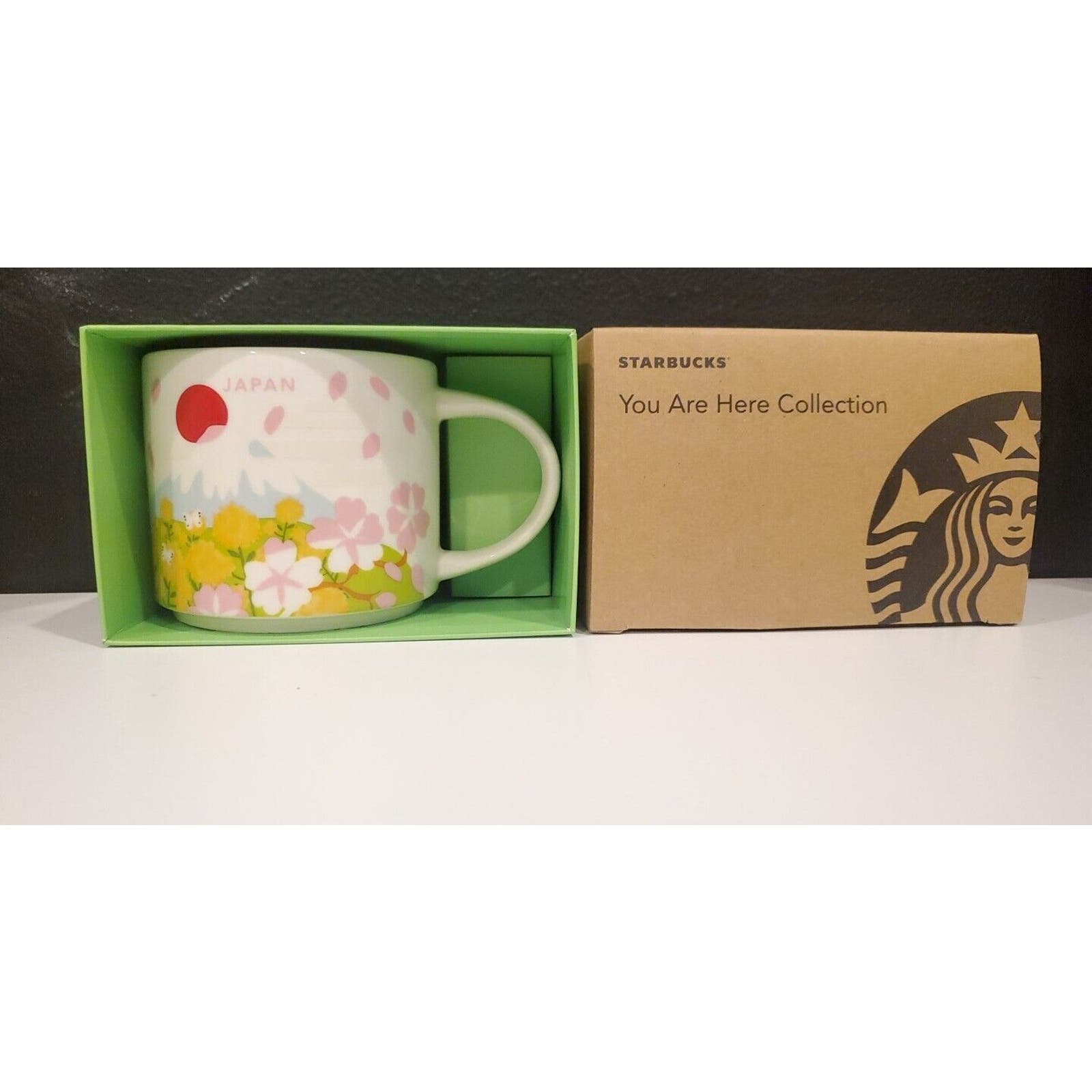 Starbucks Japan Sakura Spring You Are Here Collection Mug - 414ml Ceramic Cup