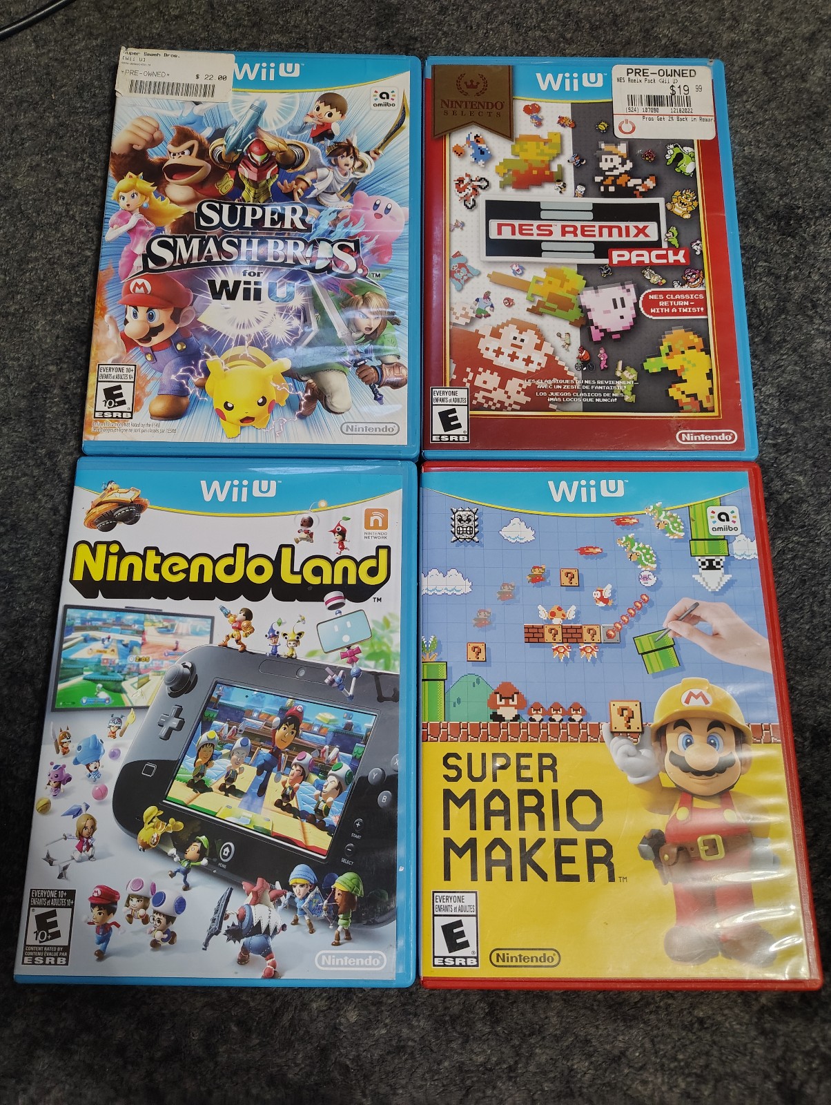 4 Nintendo Wii U games