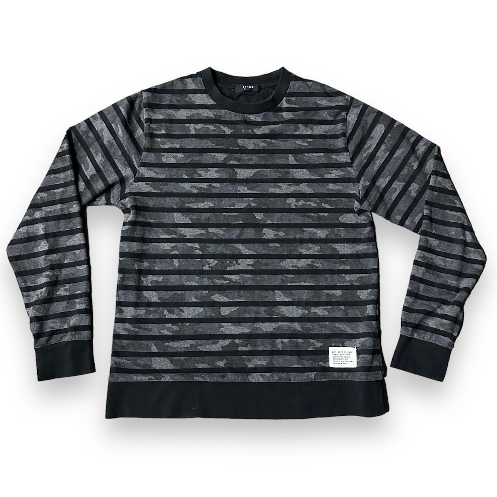 BEAMS HEART Camo Stripes Long Sleeve