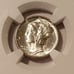 1943 D Mercury Dime MS66 FB NGC