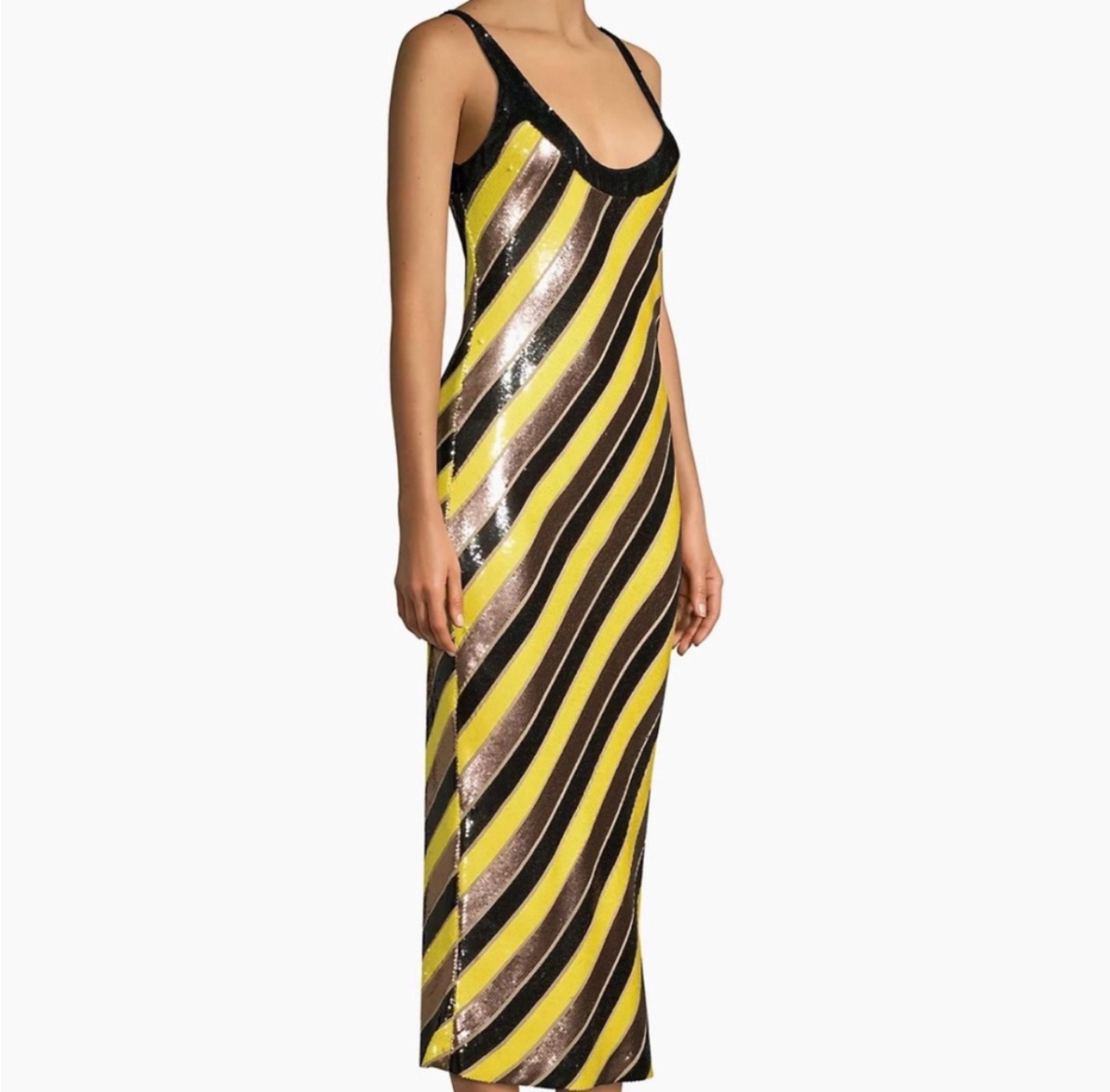 DVF LUISA STRIPED SEQUIN-EMBELLISHED SILK-CHIFFON DRESS IN FLAG STRIPE - Diane von Furstenberg