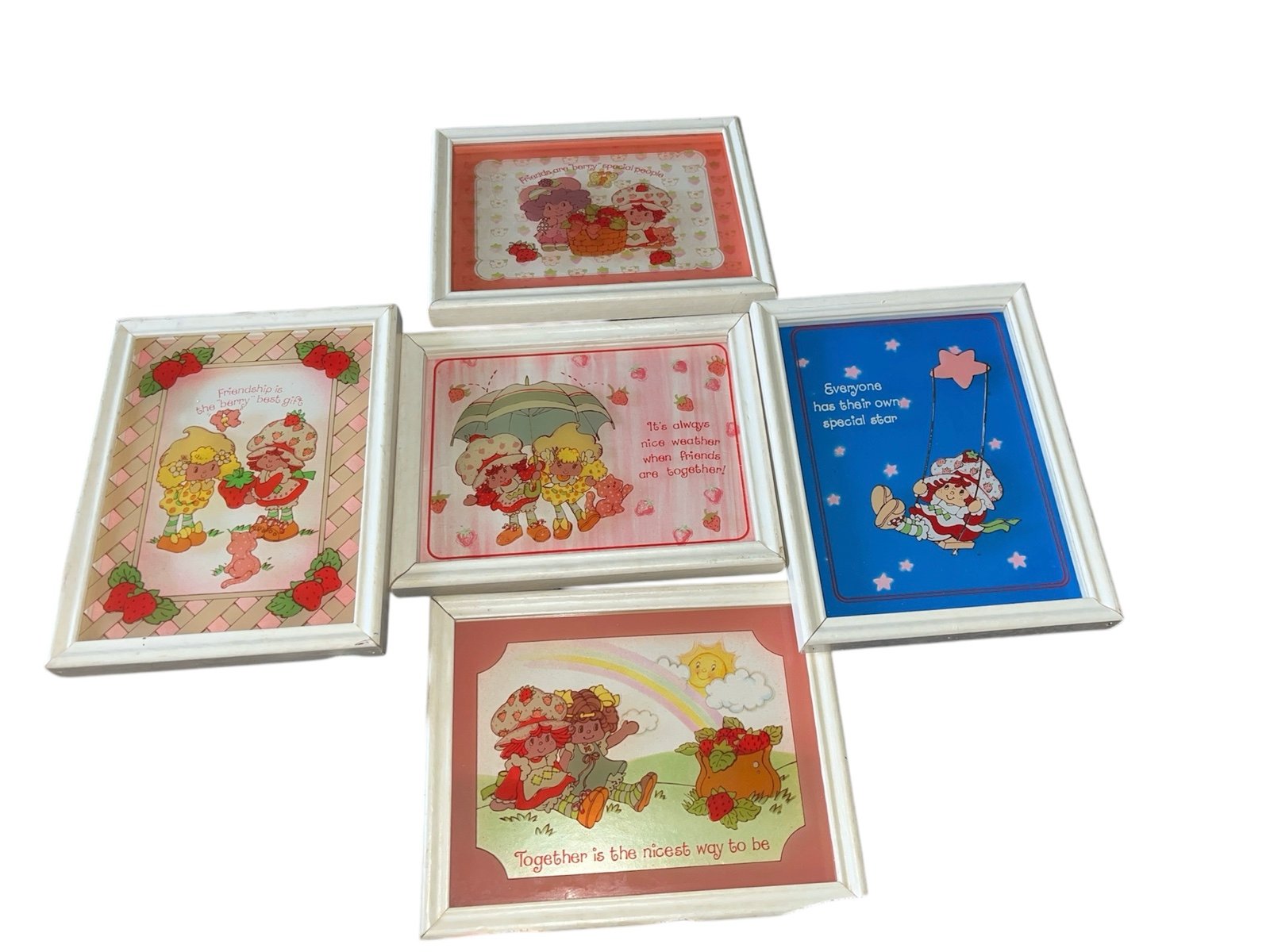 Vintage Strawberry Shortcake Picture Set
