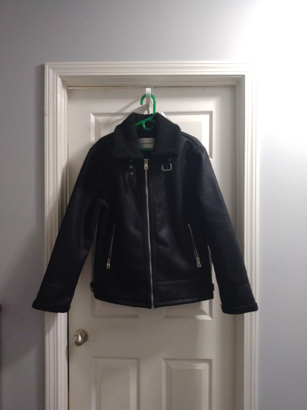 ELEVEN PARIS Unisex Faux Leather Jacket Sz L