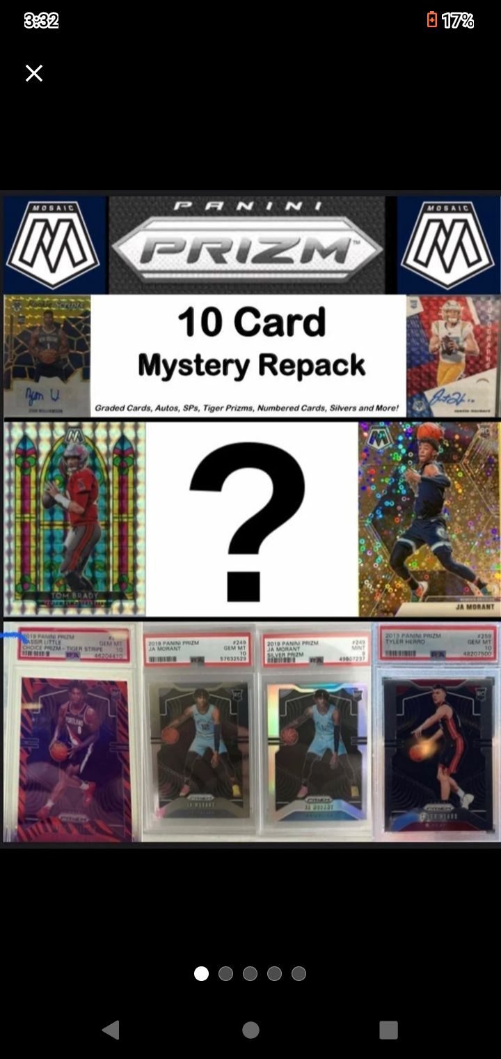 100 card lot. 10 hits per lot. 2021 NFL!