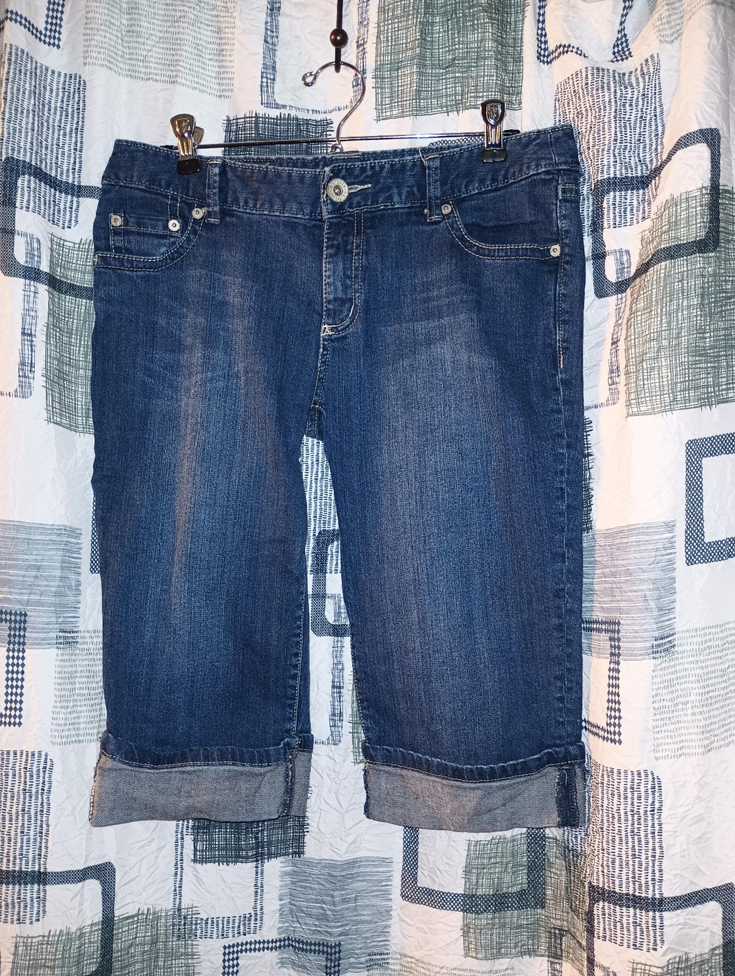 Mossimo Supply Co. Denim Jean Shorts Cuffed Juniors 11 Large LG L