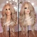Human Hair Blended lace front wig