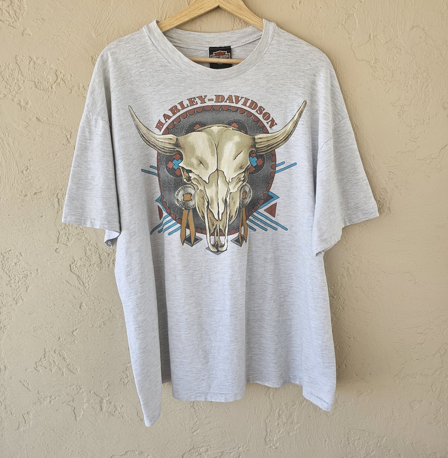 VTG 1993 Harley-Davidson Chosa’s Mesa AZ T-Shirt XXL USA Southwest Skull Beefy-T