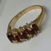 NANTE 14k solid gold diamond & Garnet stone size 8
