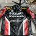 Suzuki Men's leather Biker Jacket Size Small