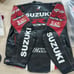 Suzuki Men's leather Biker Jacket Size Small