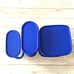 Tupperware Modular Mates Bundle Set Blue Ovals Squares Food Storage Containers