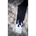 ADAM SELMAN SPORT FLAME CORE BLACK WHITE BLUE LEGGINGS SIZE Large MSRP 135,