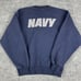 Soffe U.S. Navy Sweatshirt Mens Size S Blue Crewneck Pullover Military Vintage