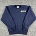Soffe U.S. Navy Sweatshirt Mens Size S Blue Crewneck Pullover Military Vintage