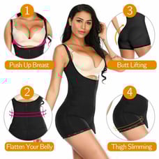 Waist trainer bodysuit slim shaper