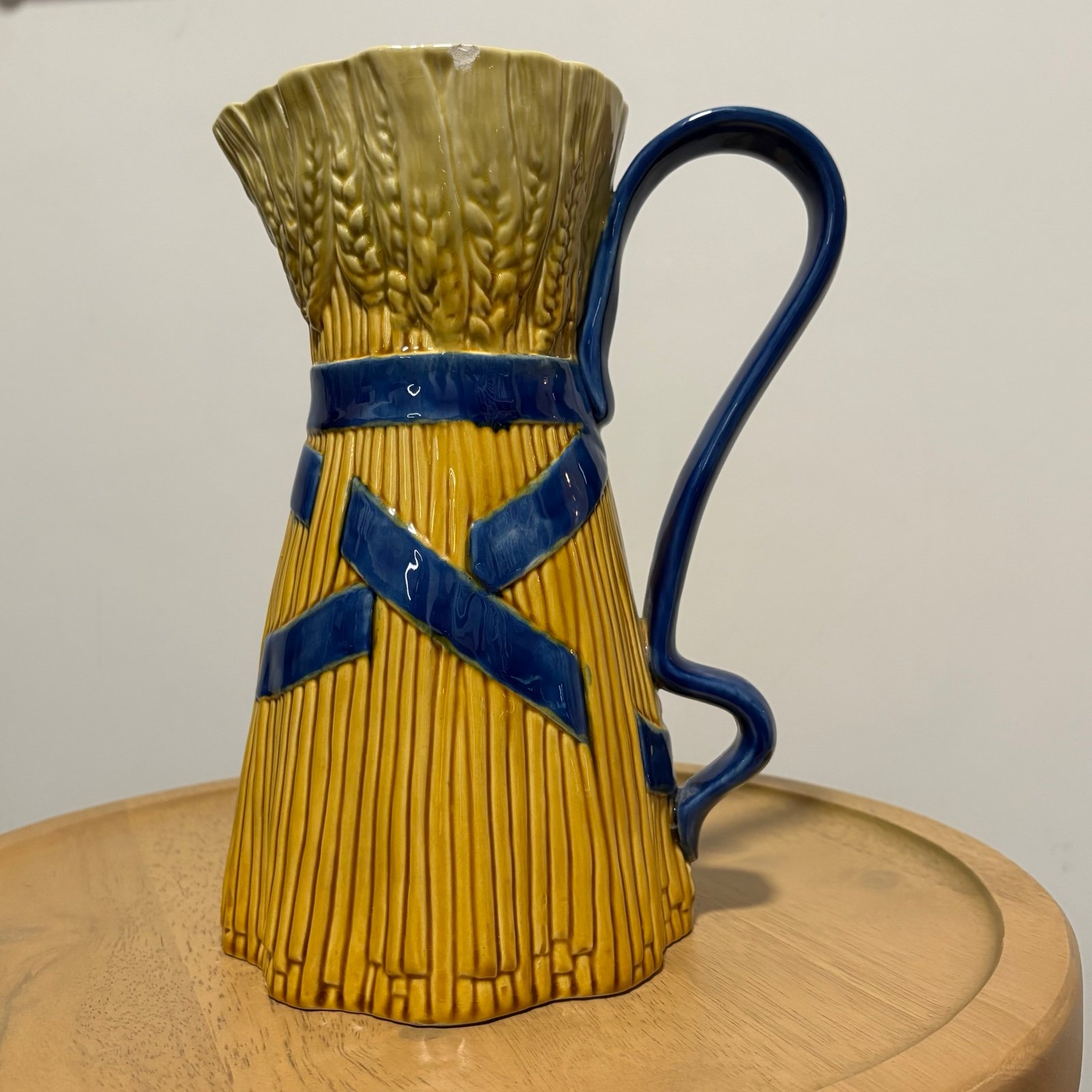 Vintage 1992 Williams Sonoma WHEAT PITCHER