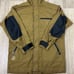 Vintage Columbia Khaki Green Tan Outdoor zip jacket men’s size small oversize