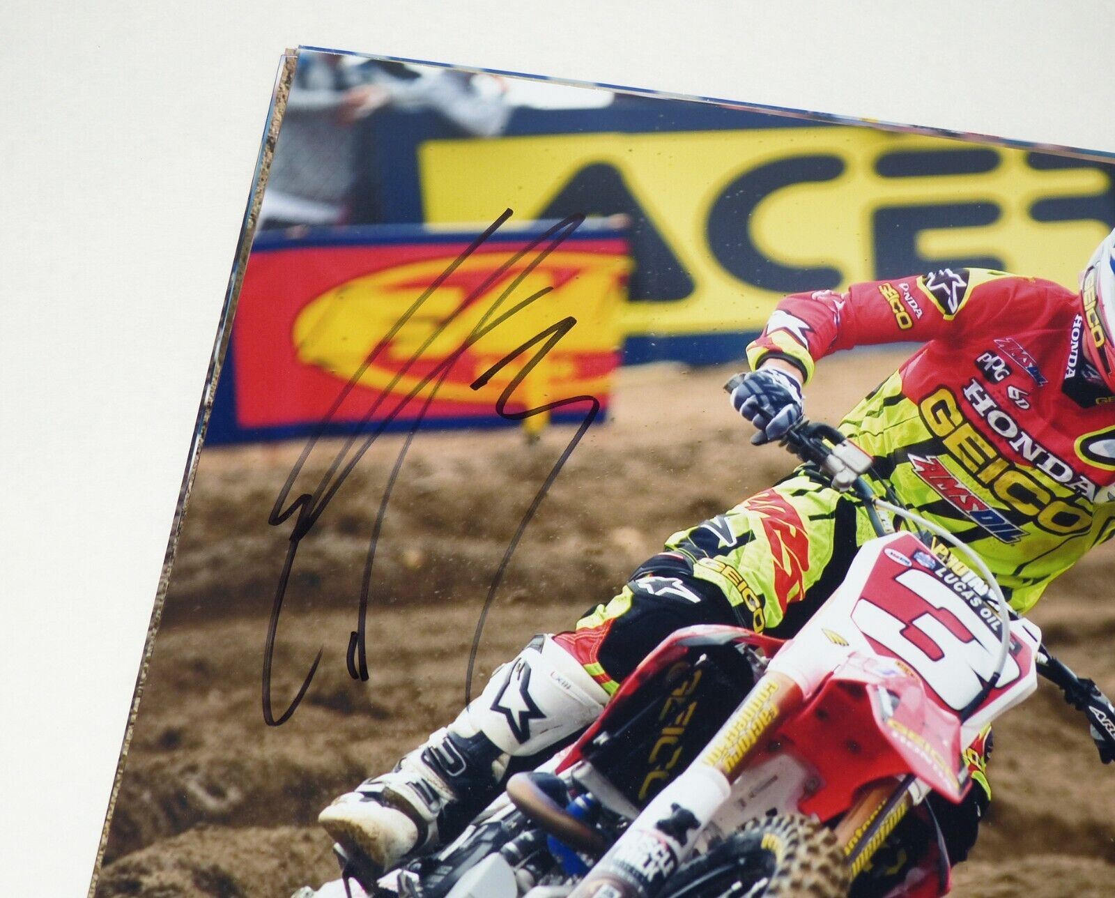 ELI TOMAC #3 SIGNED 11x14 PHOTO,CHAD REED,KEN ROCZEN,