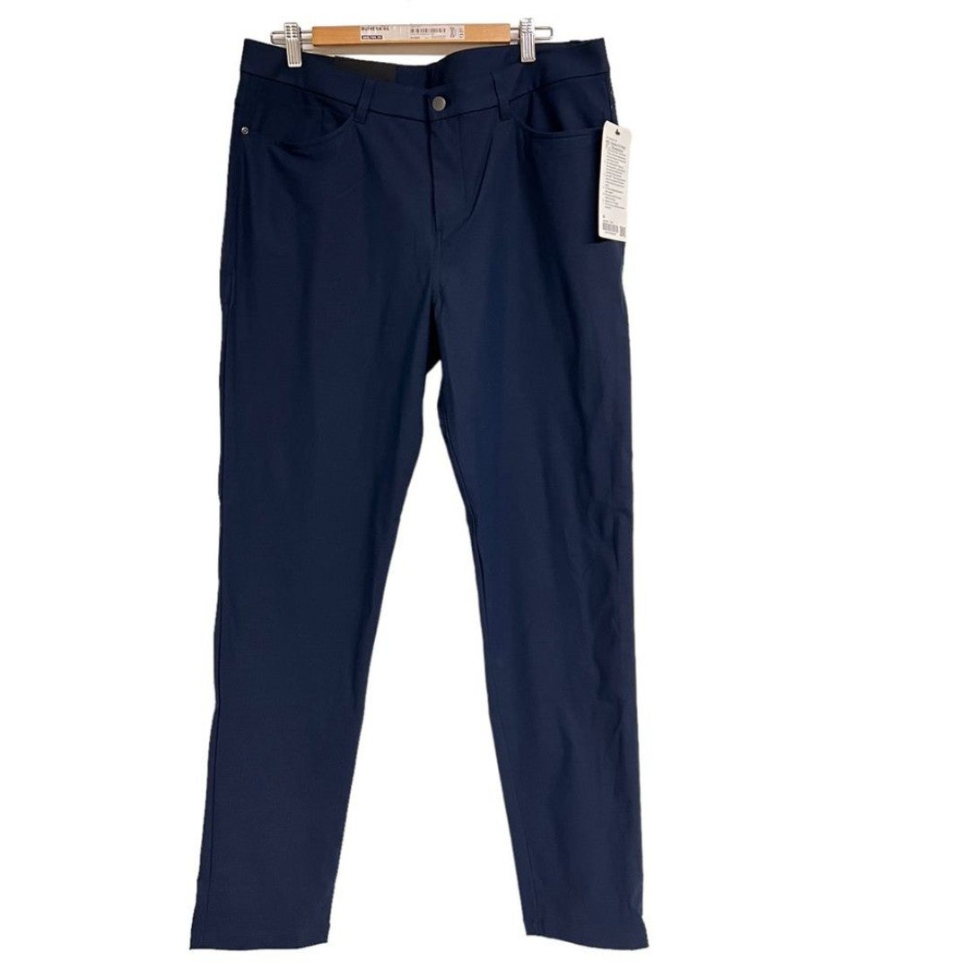 New Mens Lululemon ABC Classic Fit Pants Warpstreme True Navy