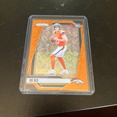 Bo Nix Orange Disco Prizm Rookie