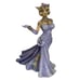 Margaret Le Van Alley Cat Figurine Katty Diva Purple Gown Retired Artisan Flair