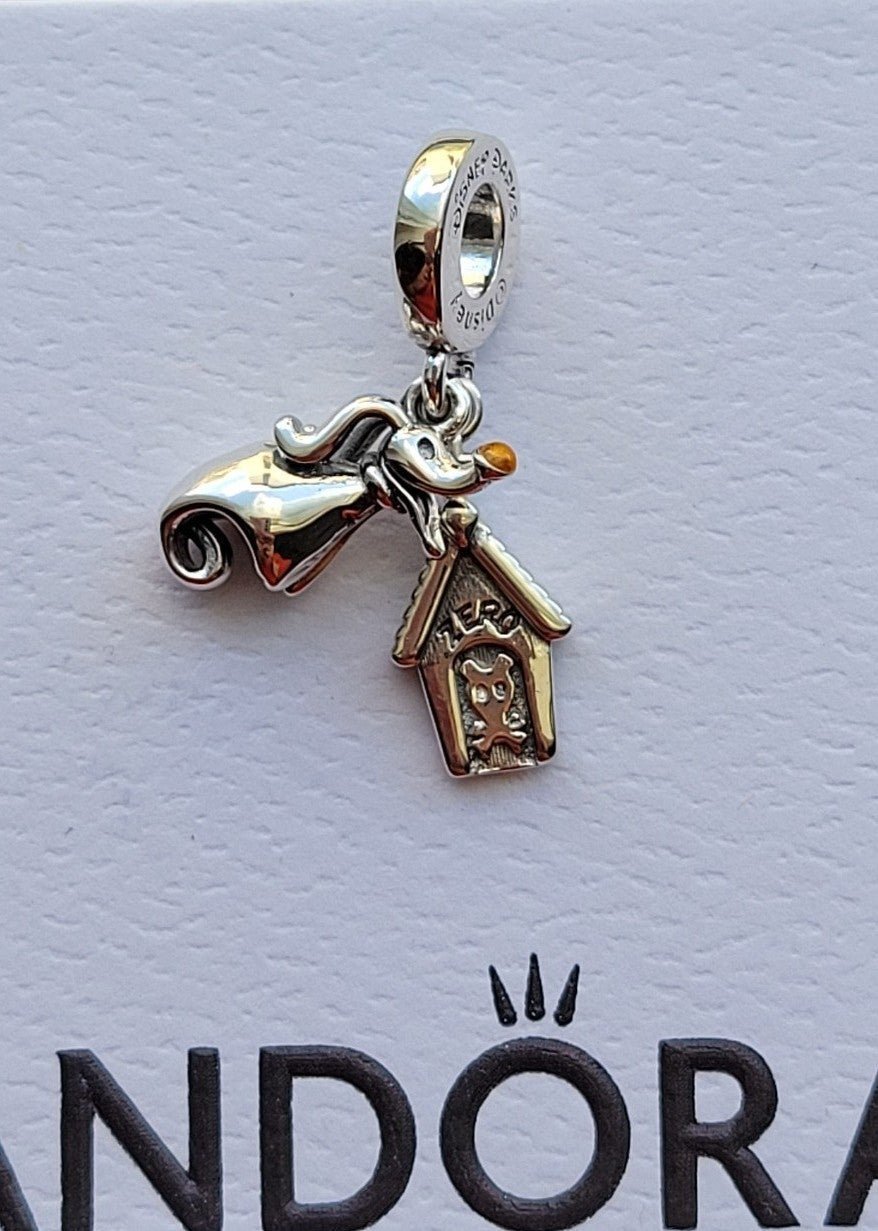 Pandora Disney Nightmare Before Christmas Zero Ghost Dog Charm