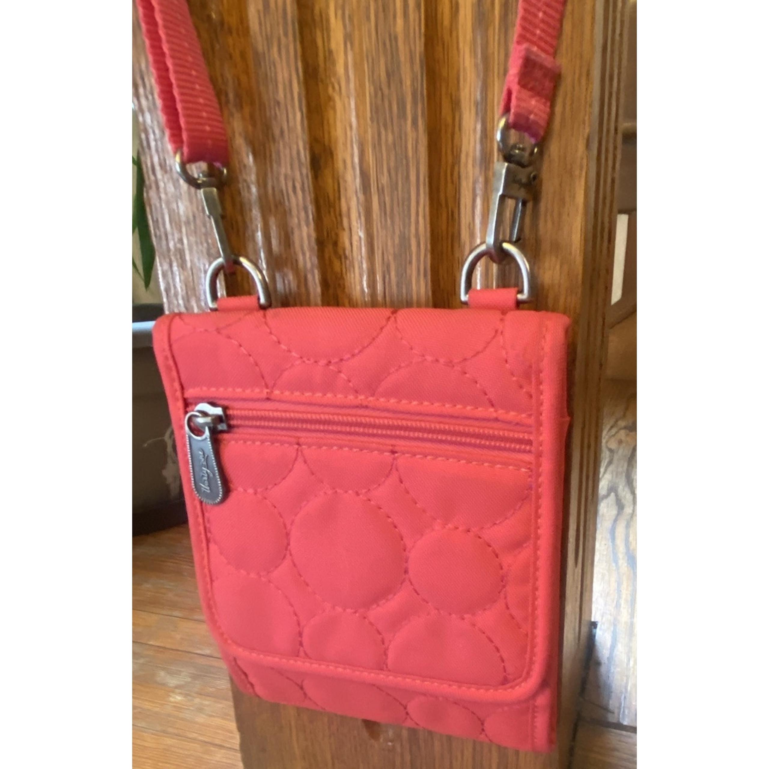Thirty One 31 Vary You Crossbody Organizer Wallet Purse Quilted Hot Pink
