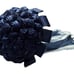Navy Blue Satin Wedding bouquet