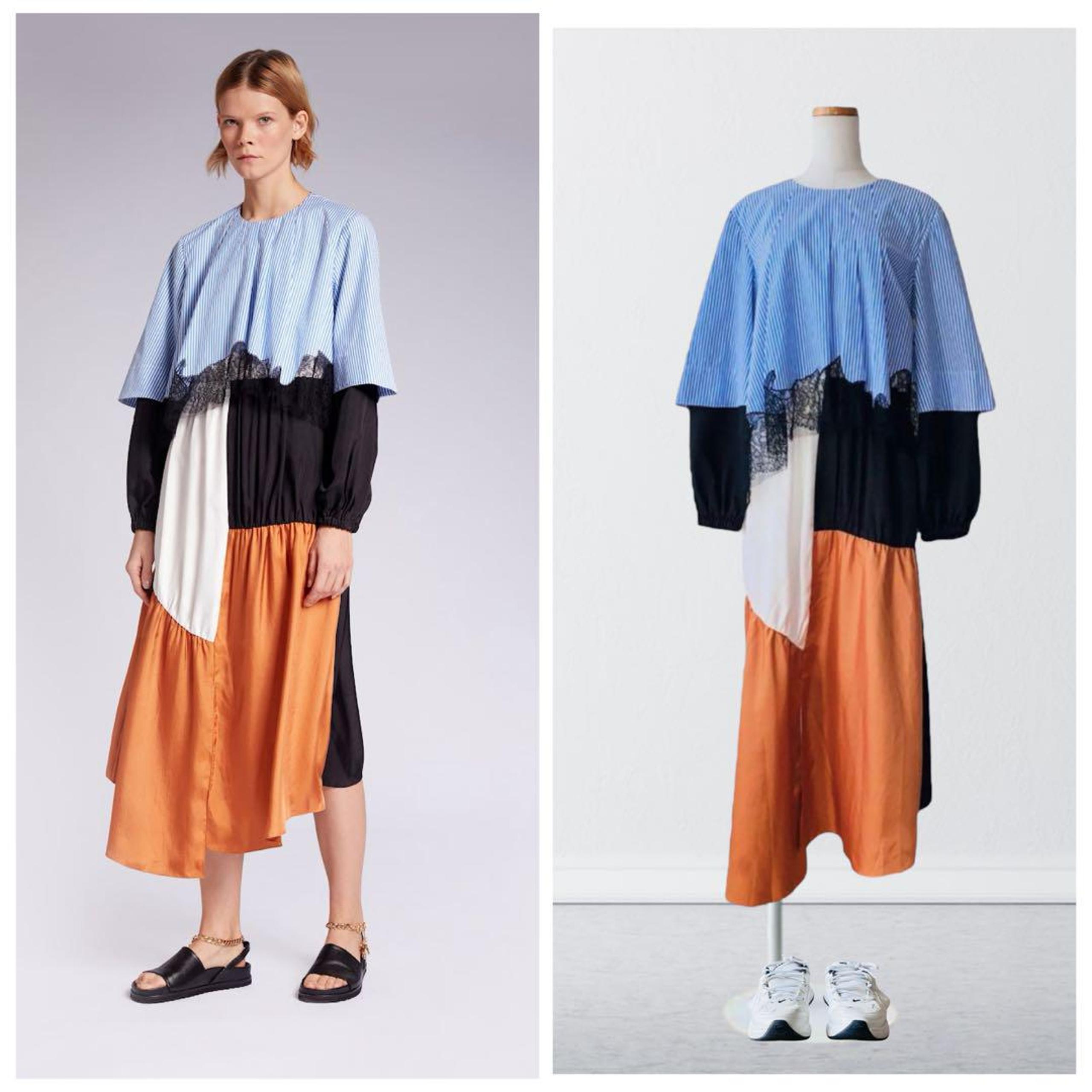 New, ¥130,000 TIBI Layered Long Dress, Size 00