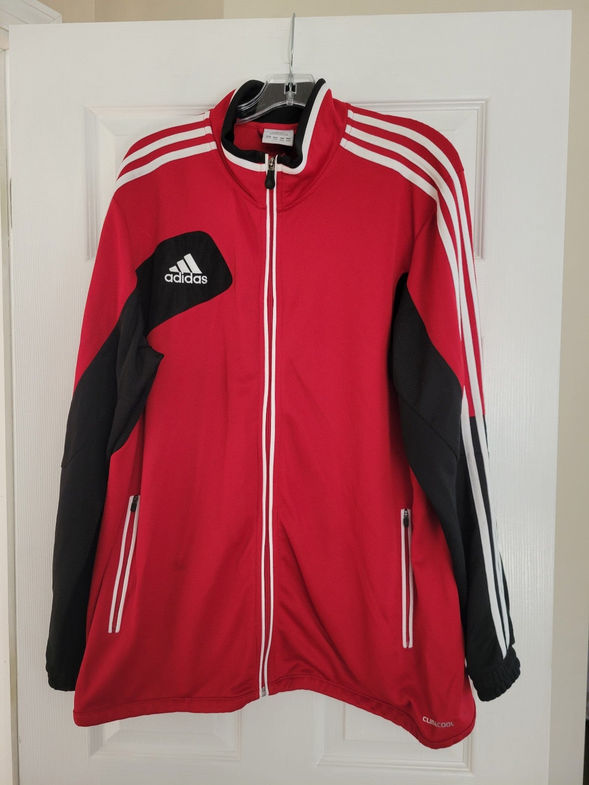 Adidas XL Red, Black and white men's jacket Vintage 90s