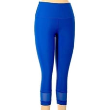 Victoria Sport Active Pants Mid Rise Waist Medium Blue