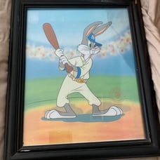 Bugs Bunny Bugs Bunny at Bat for the Yankees Warner Bros Looney Tunes Sericel