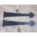 2 IRON DUMMY HINGES, Decorative Hinge, Black, Faux, Fake Hinges, Large, 12 Long