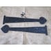 2 IRON DUMMY HINGES, Decorative Hinge, Black, Faux, Fake Hinges, Large, 12 Long