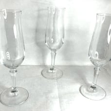 Vintage Hollywood Glamour Wine Champagne Glass Set 0f 3 By Fred Hayman RARE FIND