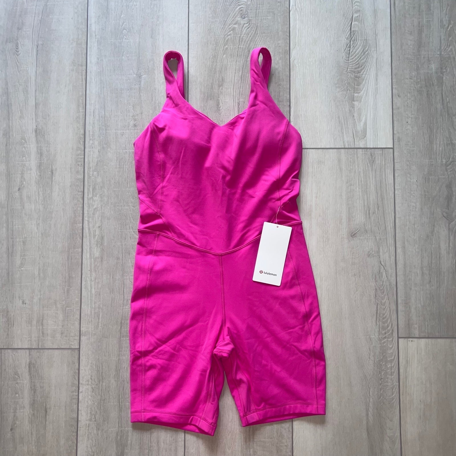 NWT Align Bodysuit 8” short Color: Sonic Pink Size: 6 Condition: New With Tag