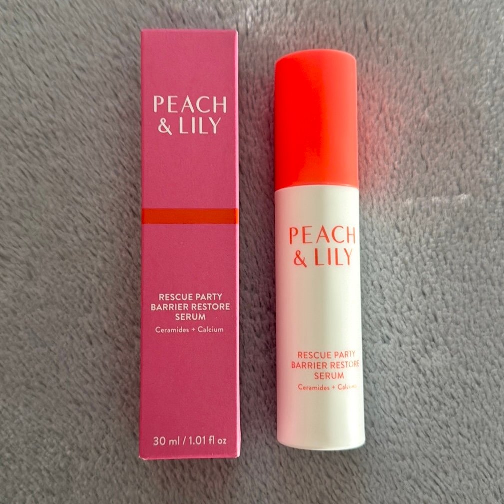NIB Full Size PEACH & LILY Rescue Party Barrier Restore Serum 1.01 oz