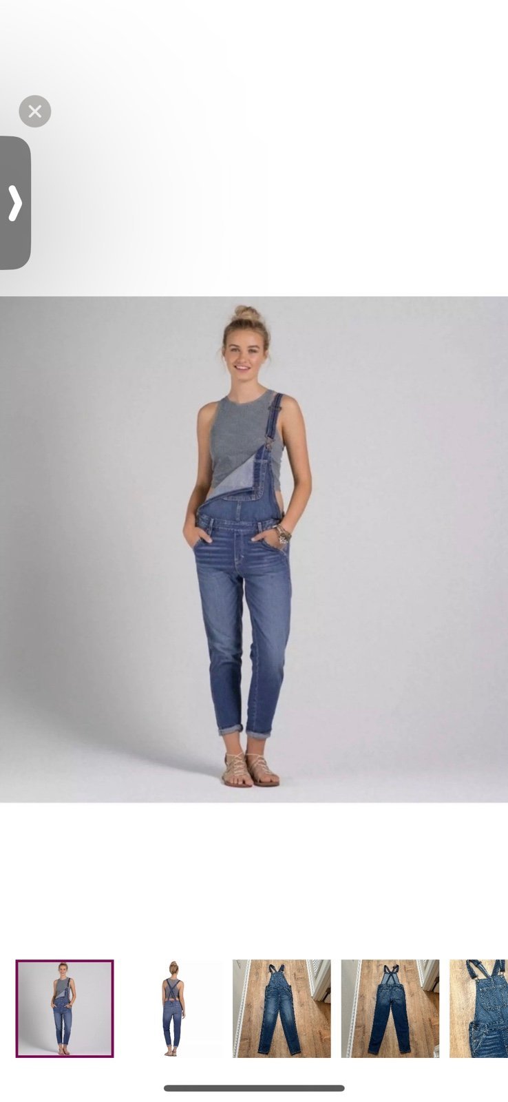 ABERCROMBIE & FITCH | Allie Boyfriend Denim Overalls - XS