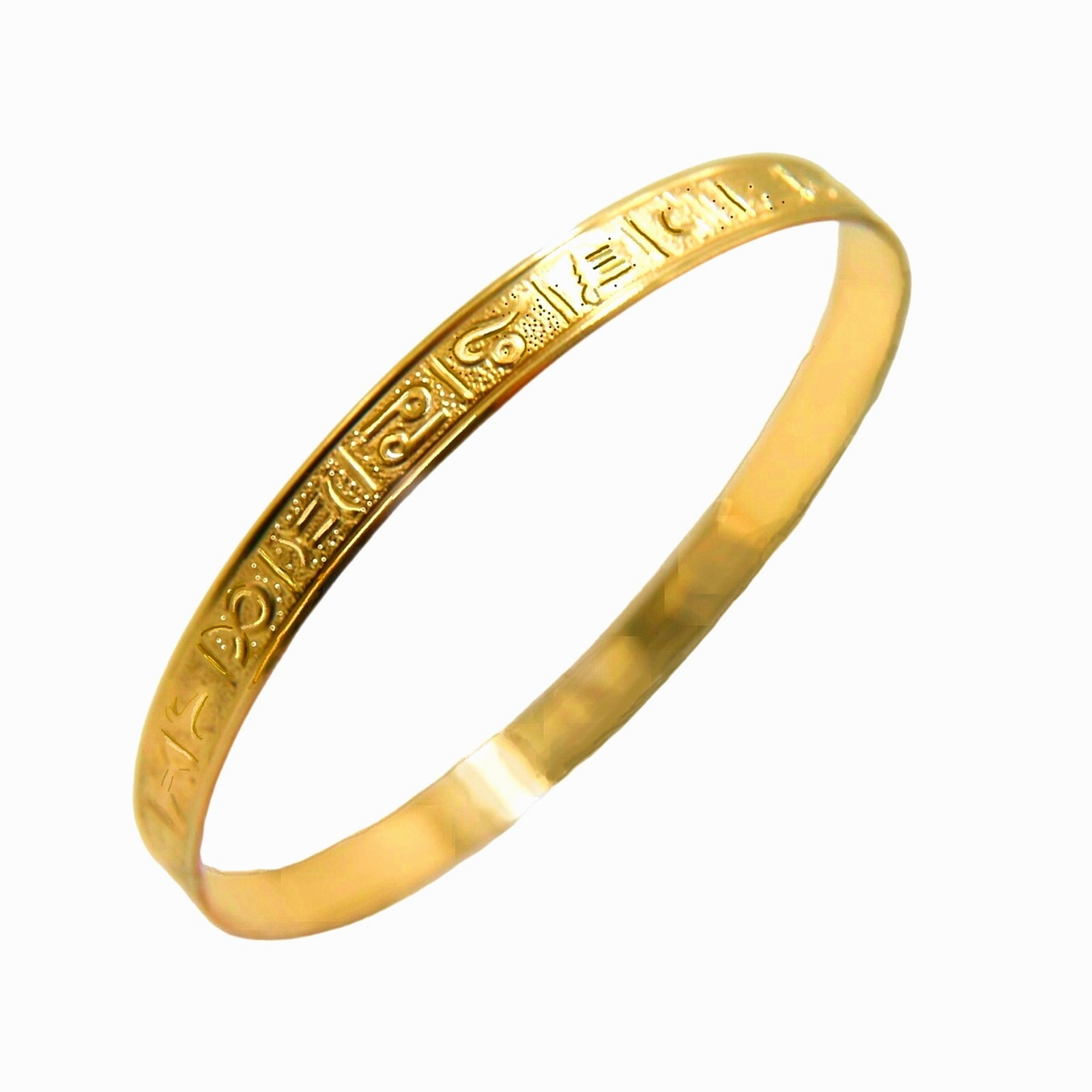 Vintage Zodiac Signs all around 8.6 Bangle Brace. Quality Gold Filled 1/20 14K