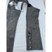 Harley Davidson Women's Leather Chaps Black Stock 98090-06VW Bar Shield Snaps L
