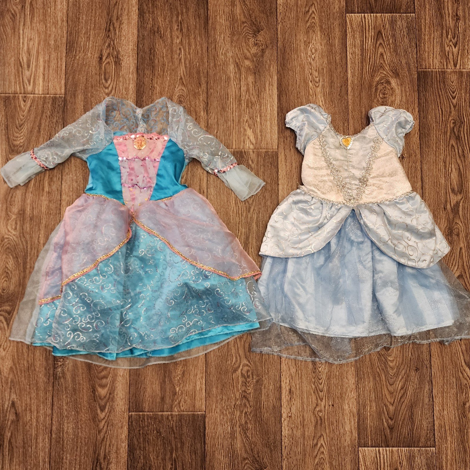 Princess Dress Costumes Barbie + Cinderella Size XXS + 4-6x Disney Store Parks