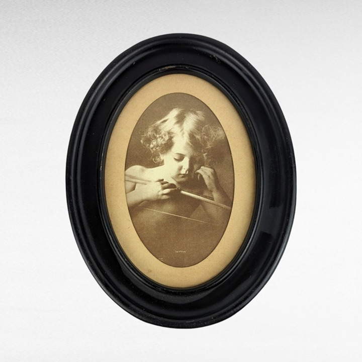 Title: Vintage Cupid Asleep Framed Print M.B. Parkinson